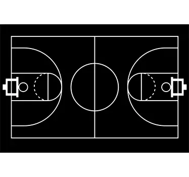 Autocolant cu creta pentru baschet - TenStickers