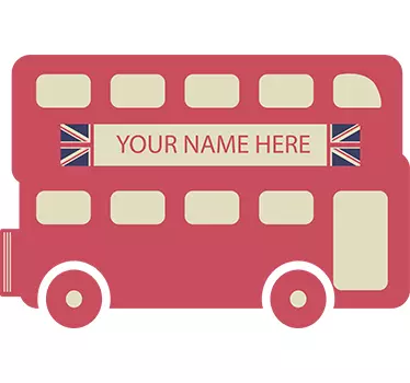 Personalizat autocolant de autobuz din londra - TenStickers
