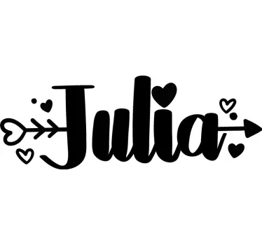 Nume personalizat dragoste decal personalizat - TenStickers