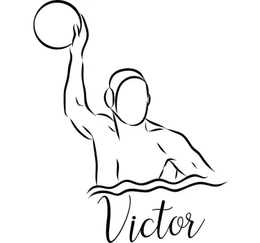 Waterpolo cu autocolant de perete - TenStickers