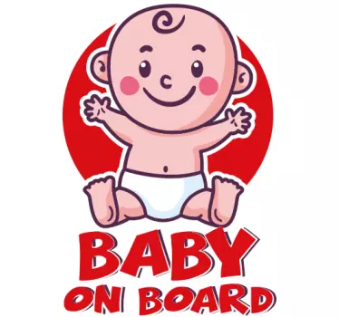 Baby on board baby on board decal auto - TenStickers