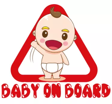 La bordul bebelușului la bordul mașinii - TenStickers
