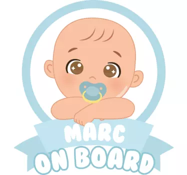 Boy on board baby on board autocolant - TenStickers