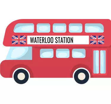 Autobuz londra personalizat decal de perete - TenStickers