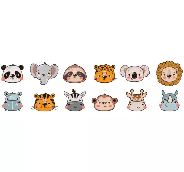 Autocolante de perete stickere animale - TenStickers