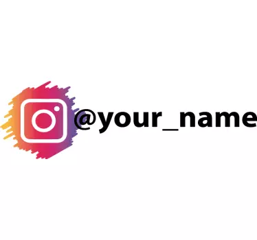 Autocolante magazin semne frontale logo personalizat Instagram cu - TenStickers