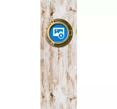 Autocolante uşi fereastra de navă pe textura îmbătrânită - TenStickers