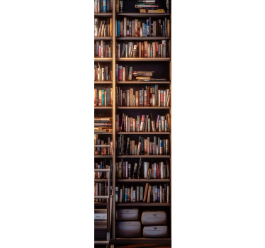 Autocolante uşi rafturile de bibliotecă se închid - TenStickers