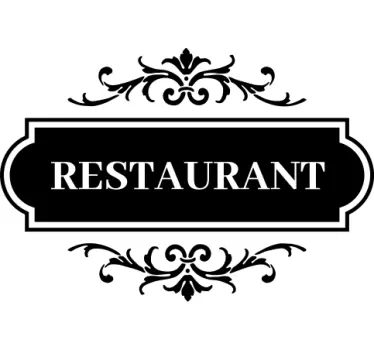 Autocolante de perete "Welcome to our restaurant""Bun venit la re - TenStickers