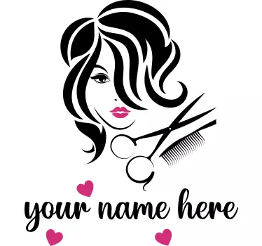 Autocolante magazin semne frontale salon de frumusețe personaliza - TenStickers