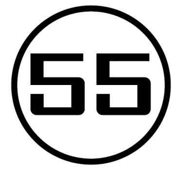 Autocolante motociclete număr rotunjit personalizat - TenStickers