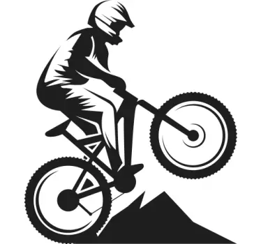 Adolescenti autocolante perete cameră bicicleta de munte - TenStickers