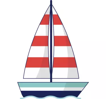 Etichete autocolante pentru pereti ilustrare a navei cu vele - TenStickers
