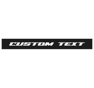 Autocolante pentru autoturisme parasolar personalizat monocolor - TenStickers