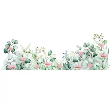 Autocolante baie acuarelă flori și plante - TenStickers