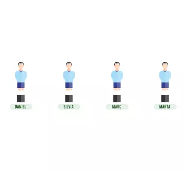 Autocolante Coșuri personaje de fotbal - TenStickers