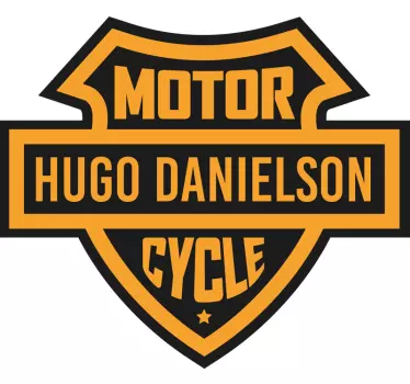 Autocolante cu pătură scut clasic de motocicleta - TenStickers