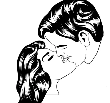 Sărutarea peretelui decorațiunile de zi de valentină - TenStickers