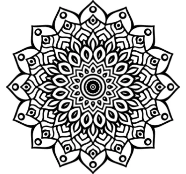 Mandala perete autocolant - TenStickers