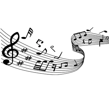 Note muzicale pe perete - TenStickers