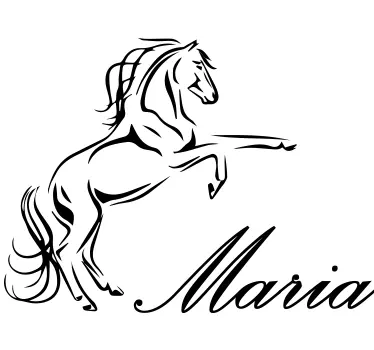 Personalizat autocolant de cal de prancing - TenStickers