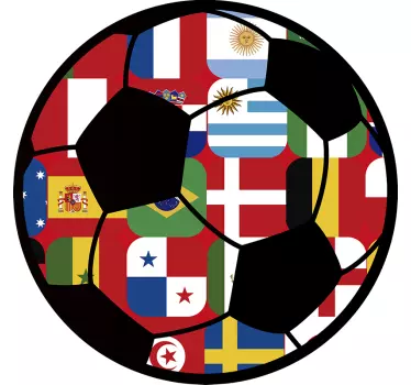 Adeziv de fotbal cupa mondială 2018 - TenStickers