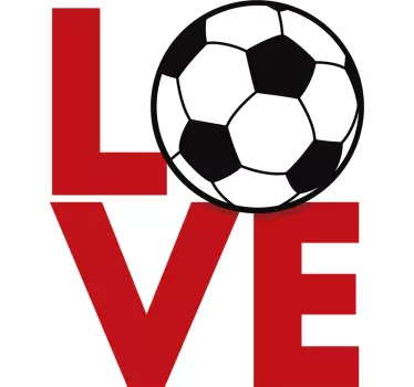 Ador autocolant de perete de fotbal - TenStickers