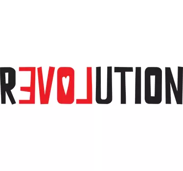 Etichete animale iubește-ți revoluția - TenStickers