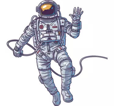 Astronaut wall sticker - TenStickers