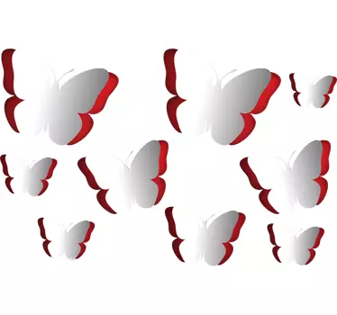 Autocolant 3d fluturi - TenStickers