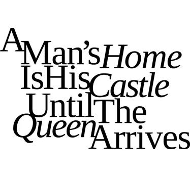Autocolant acasă castel regina cameră de zi perete decor - TenStickers