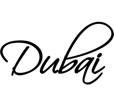 Autocolant de caligrafie din dubai - TenStickers