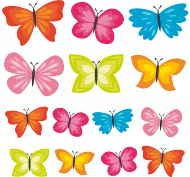 Autocolant de fluturi de primăvară - TenStickers