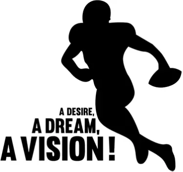 Autocolant de fotbal o dorință un vis o viziune - TenStickers