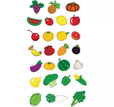 Autocolant de fructe și legume - TenStickers