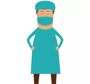 Autocolant de perete chirurg profesionist - TenStickers
