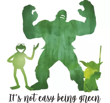 Autocolant de perete cotat verde de susan street - TenStickers