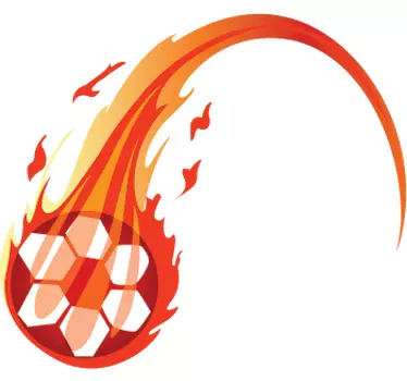 Autocolant de perete cu bila cu foc - TenStickers