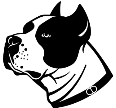 Autocolant de perete de câine staffordshire - TenStickers
