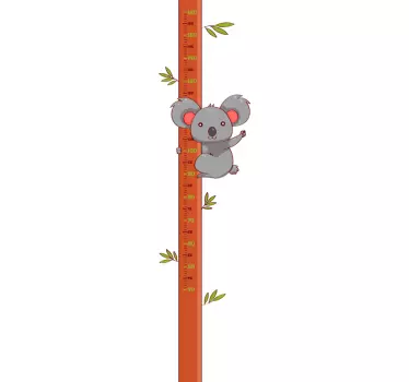Autocolant de perete de înălțime koala - TenStickers