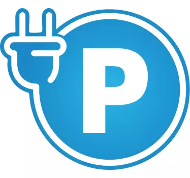 Autocolant de perete de parcare electric - TenStickers