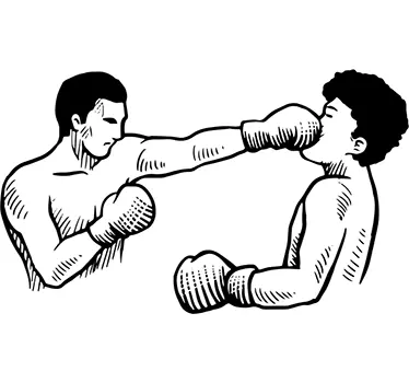 Autocolant de perete de pumn de box - TenStickers