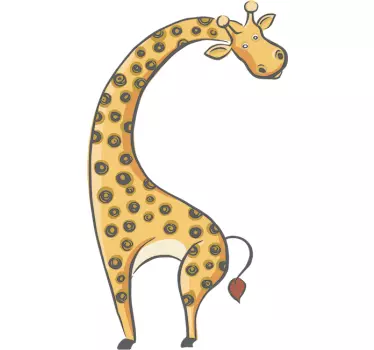 Autocolant de perete girafa pentru copii - TenStickers