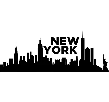 Autocolant de perete orizont new york - TenStickers