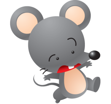 Autocolant de perete pentru șoareci gri - TenStickers