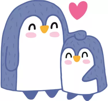 Autocolant de perete pinguin - TenStickers