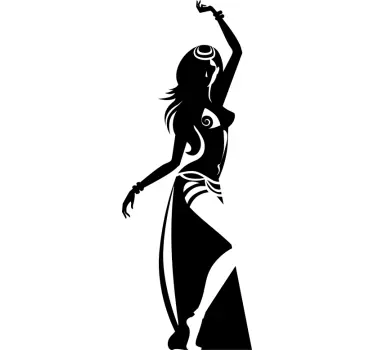 Autocolant de perete sexy dansator silueta - TenStickers