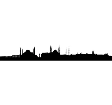 Autocolant de perete siluetă istanbul - TenStickers