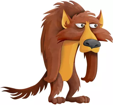 Autocolant de perete urât de lup - TenStickers
