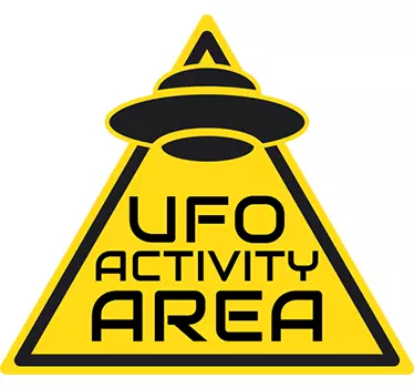 Autocolant de perete zona de activitate ufo - TenStickers
